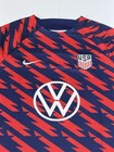 Nwt Nike Usa Usmnt Men   s Pre-match Soccer Jersey Size Medium Blue Red