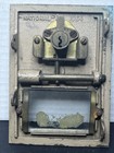 Brass American Eagle Postal Box Door With Glass - Antique Original