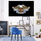 Harley Davidson Motorcycle Flags Banner 3x5 Ft Racing Flag Biker Garage Wall New