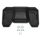 82l Atv Rear Passenger Seat Cargo Storage Helmet Pack Trunk Box Luggage Lounger