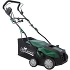 2-in-1 16  Garden Scarifier 15amp Electric Lawn Dethatcher W 58qt Collection Bag