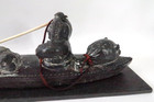 Vintage Inuit Carved Stone Hunting Eskimo Sculpture