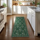 Washable Runner Rug Non Slip  Floral Kitchen Carpet Runner 2x6  Soft Low-pile   
