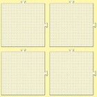 Perler Mini Beads Square Mini Pegboard Set  4 Pcs