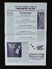 Roaring Guns Orig Movie Press Sheet 1943 Robert Shayne Western Short