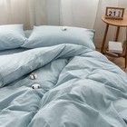 Face Two Face Bedding Duvet Cover Set 3 Pieces 100  Washed Cotton Duvet Cover   