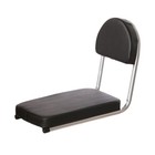 Bike Back Seat Pad Rest Cushion Soft With Back Saddle Attachment Cycling Black