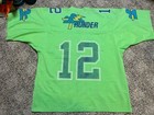 Orlando Thunder World League Football Topley  12 Jersey 1991 Mens Xl Green Wlaf