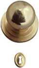 Dollhouse Miniature Brass Door Knobs With Keyhole