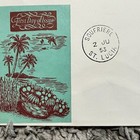 1953 Soufriere St  Lucia Cover British Coronation Cachet Queen Elizabeth Ii