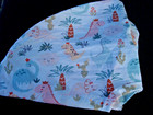 Boppy U- Shape Pillow Cover Pink Aqua Yellow Dinosaur Print New