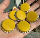 Lot Of 225  New Bottle Caps Yellow Gold Crafts Beer No Dents