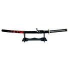 41  Katana Sword Sky Black Dragon Art Carbon Steel Blade Collectible Samurai