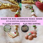 Handmade Scissor Fobs And Needle Minders For Cross Stitch And Embroidery