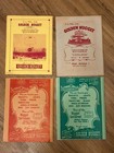 4 Vintage 1950s Las Vegas Police Show Programs Flamingo Thunderbird Hotel Casino