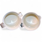 Vintage Tupperware Sugar Creamer Set 2310 2309 White Pink Lids 1980s Retro Usa