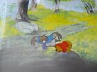 Original Walt Disney Winnie The Pooh   Owl Cel Cell W  Bkgd    Scarce   Rare    