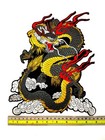 Chinese Dragon Japanese Iron On Patch Embroidered Applique Diy Large Back Jacket
