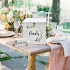 Wedding Card Box With Lock White Pvc Gift Card Box For Wedding Reception Diy    