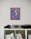 Original Birds 12x16 Canvas Acrylic Colorful Vibrant Nature Wall Art Home Decor
