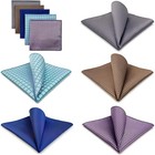 5 Pieces Assorted Mens Silk Pocket Square Handkerchiefs Set Lot 95