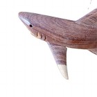 Hand Carved Wooden Shark Figurine  13    Long