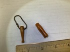 Vintage Butterscotch Bakelite catalin Baseball Bat Keychain   Clothes Pin