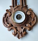 Antique German Barometer-thermometer In A Beautifully Hand Carved Case  20 86 