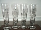 Indianapolis Motor Speedway Pilsner Glasses Set 4 1911-1993 Indy 500 Fittipaldi