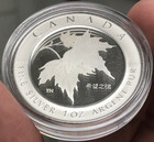2005 Canada  5 1oz  999 Silver Maple Leaf Of Hope Proof Coin With Ogp And Coa