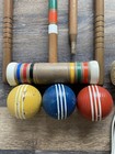 Vtg 1990   s Usa Forster 6-player Croquet Set With Carrying Case Bag-25    Handles