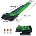 Dollox Putting Green Golf Putting Mat For Indoor  Putting Matt With Auto Ball