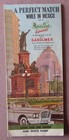 Vintage 1961 Caminos De Highways In Mexico Map Tourist Pemex-sol H m  Gousha