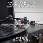 Victrola Vintage 3-speed Bluetooth Portable Suitcase Record Player Black - New