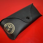 Ray Ban Genuine Black Sunglasses Eyeglasses Case With Cleaning Cloth