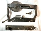 Antique 1891 Lanes Cast Iron Parlor Sliding Pocket Door Hanger  2 Available 