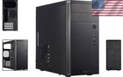 Sleek Black Mini Tower Computer Case - Exceptional Cooling And Storage Options