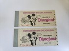 Disneyland Complimentary  2  Main Gate Admission 10 Adventures Ticket Unused Vtg