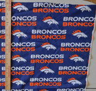Denver Broncos Fabric 58  Wide X 1  one   Yd  36   Print Nfl   Blue
