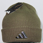 Adidas Men s Team Issue-2 Beanie Stripe Logo Olive Strata Green grey Thick