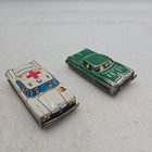 Lot Of 2 Vintage Made In Japan Tin Model Friction Cars
