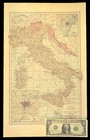Vintage Map Of Italy Post World War 1 Wwi Original Sicily Sardinia Treaty London