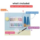 Incraftables Acrylic Paint Set For Adults   Kids  24 Colors Acrylic Paints