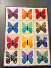 Hand Made Art Quilt   Wall Hanging    butterflies      13 5  X 18    Appliqued