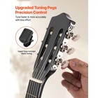Uimoso 38-inch Classical Guitar Starter Kit With Nylon Strings - Black