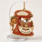 Wooden Ornament Gingerbread Baker Custom Name Christmas Decor Gift