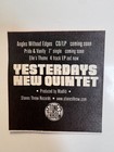 Rare - Yesterdays New Quintet - 2001 Angels Without Edges - Promotional Sticker
