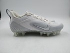 Nike Alpha Huarache 8 Pro Lx Cleats White grey Men s Sz 7 5   g2-n5 