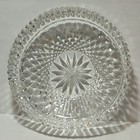 Vintage 5  Waterford Crystal Cut Glass Wine Bottle Caddy Coaster Dish