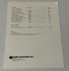 Apple Computer Print February 1979 Suggested Retail Price List Vintage Nice